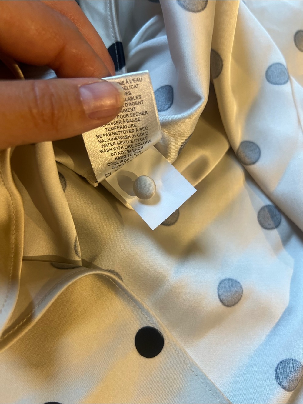 Camila Coelho Cream and Black Polka Dot Lace-Trim Dress - Picture 8 of 8